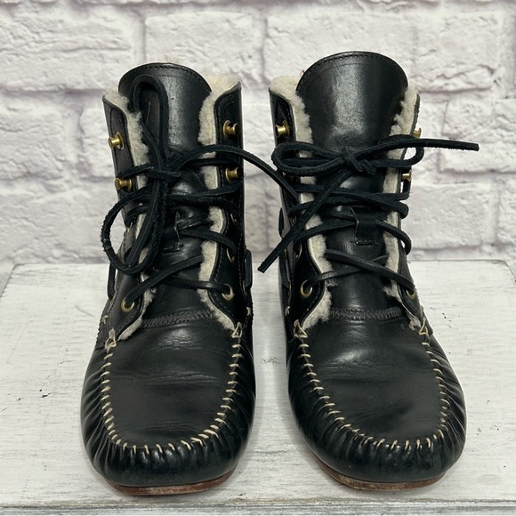 Rag & Bone Sherling Lined Moccasin Style Moc Boots - Picture 9 of 16